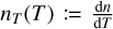 ${n_T}(T): = {{{\rm{d}}n} \over {{\rm{d}}T}}$