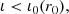 $$ \begin{aligned} \iota < \iota _0(r_0), \end{aligned} $$