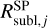 $R_{{\rm{subl }},j}^{{\rm{SP}}}$