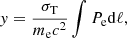 $$ \begin{aligned} { y} = \frac{\sigma _{\rm T}}{m_{\rm e} c^2} \int P_{\rm e} \mathrm{d} \ell , \end{aligned} $$