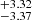 $ ^{+3.32}_{-3.37} $