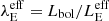 $ \lambda_{\mathrm{E}}^{\mathrm{eff}}= L_{\mathrm{bol}}/L_{\mathrm{E}}^{\mathrm{eff}} $