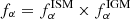 $ f_\alpha = f_\alpha^{\rm ISM} \times f_\alpha^{\rm IGM} $