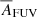 $ \overline{A}_{\mathrm{FUV}} $