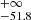 $ _{-51.8}^{{+}\infty} $