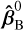 $\widehat {\bf{\beta }}_{\rm{B}}^0$