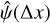 $\hat \psi (\Delta x)$
