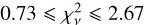 $0.73\chi _v^22.67$