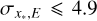 ${\sigma _{{x_*},E}}4.9$
