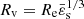 $ R_{\mathrm{v}}=R_{\mathrm{e}}\bar{\varepsilon}_{\mathrm{s}}^{1/3} $