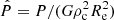 $ \hat{P} = P/(G\rho_{\mathrm{c}}^2R_{\mathrm{e}}^2) $