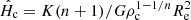 $ \hat{H}_{\mathrm{c}} = K(n+1)/G\rho_{\mathrm{c}}^{1-1/n}R_{\mathrm{e}}^2 $