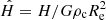 $ \hat{H}=H/G\rho_{\mathrm{c}}R_{\mathrm{e}}^2 $