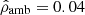 $ {\hat\rho_{\mathrm{amb}}=0.04} $