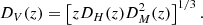 $$ \begin{aligned} D_V(z) = \left[ z D_H(z)D_M^2(z) \right]^{1/3}. \end{aligned} $$