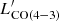 $ L^\prime_{\rm CO(4-3)} $