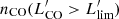$ n_{\rm CO}(L^\prime_{\rm CO}>L^\prime_{\rm lim}) $