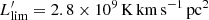 $ L^\prime_{\rm lim} =2.8\times10^{9}\,{\rm K\,km\,s^{-1}\,pc^{2}} $