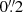 $ 0{{{\overset{\prime\prime}{.}}}}2 $