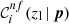$ \mathcal{C}_i^{nf}(z_{\rm l}\,|\,\boldsymbol{p}) $