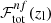 $ \mathcal{F}_{\mathrm{tot}}^{nf}(z_{\mathrm{l}}) $