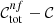 $ \mathcal{C}^{nf}_{\mathrm{tot}}-\mathcal{C} $