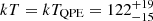 $ kT=kT_{\mathrm{QPE}}=122_{-15}^{+19} $
