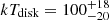 $ kT_{\mathrm{disk}}=100_{-20}^{+18} $