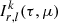 $ I^k_{r,l}(\tau, \mu) $