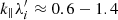$ k_\parallel\lambda_i^\prime\approx 0.6-1.4 $