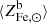 $ \langle Z^{\mathrm{b}}_{\mathrm{Fe,\odot}} \rangle $