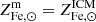 $ Z^{\mathrm{m}}_{\mathrm{Fe,\odot}} = Z^{\mathrm{ICM}}_{\mathrm{Fe,\odot}} $