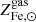 $ Z^{\mathrm{gas}}_{\mathrm{Fe},\odot} $
