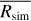 $\overline {{R_{{\rm{sim}}}}} $