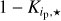 $1 - {K_{{i_p}, \star }}$