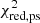 $ \chi^2_{{\rm red,ps}} $