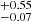 $ _{-0.07}^{+0.55} $