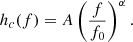 $$ \begin{aligned} h_c(f)=A\left(\frac{f}{f_0}\right)^{\alpha }. \end{aligned} $$