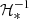 $ {\cal H}_*^{-1} $