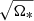 $ \sqrt{\Omega_*} $