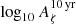$ \log_{10}A_{\zeta}^{10\,\rm yr} $