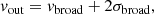 $$ \begin{aligned} v_{\mathrm{out} } = v_{\mathrm{broad} } + 2\sigma _{\mathrm{broad} } , \end{aligned} $$