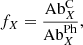 $$ \begin{aligned} f_X = \frac{\mathrm{Ab}_X^\mathrm{C}}{\mathrm{Ab}_X^\mathrm{Ph}}, \end{aligned} $$