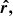 $ {{\boldsymbol{\hat{r,}}}} $