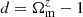 $ d=\Omega_{\mathrm{m}}^{z}-1 $