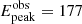 $ {E_{\mathrm{peak}}^{\mathrm{obs}}=177} $