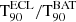 $ \mathrm{T_{90}^{ECL}/T_{90}^{BAT}} $