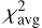 $\chi _{{\rm{avg}}}^2$