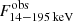 $ F^{\mathrm{obs}}_{14{-}195\,\mathrm{keV}} $