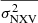 $ \overline{\sigma^2_{\mathrm{NXV}}} $